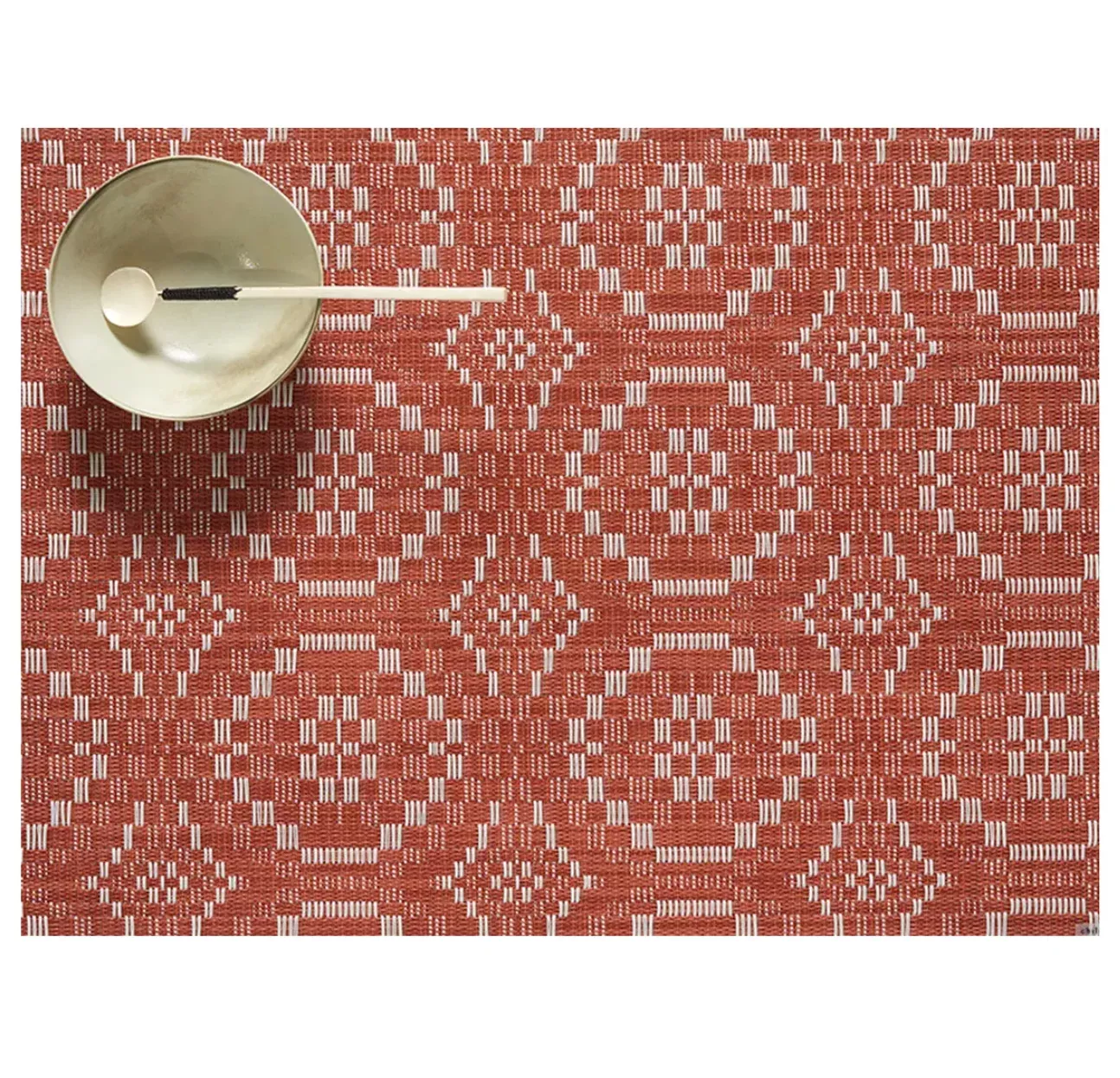 Chilewich Overshot Rectangle Place Mat – Paprika