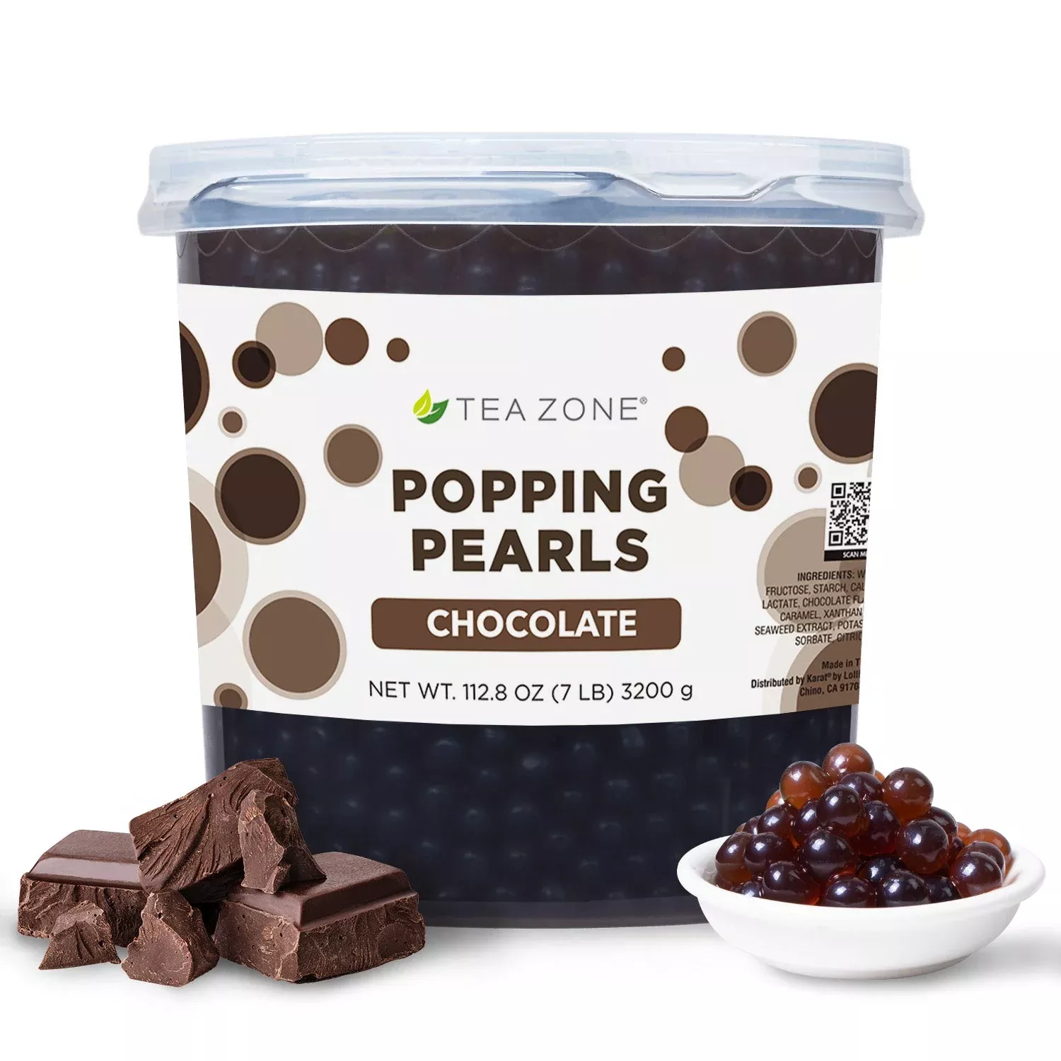Chocolate POPPING PEARLS™ - Jar (7 lb)