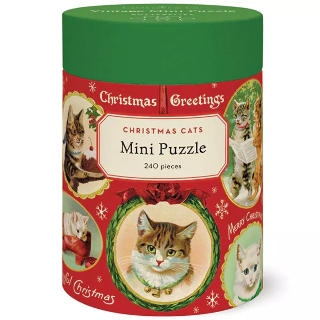 Christmas Cats Mini 240-Piece Jigsaw Puzzle