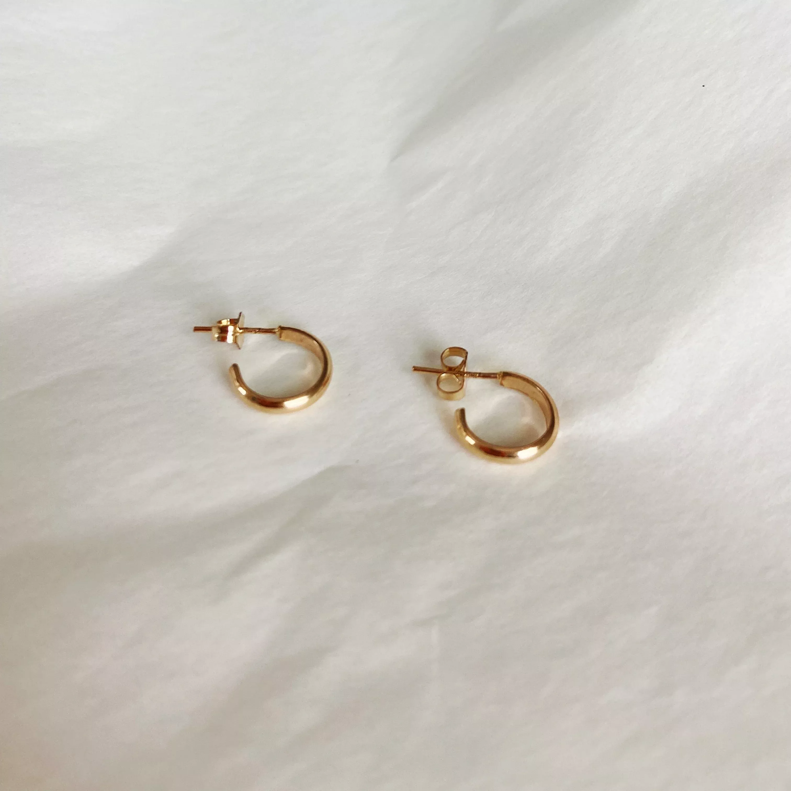 Classic Gold Huggie Hoops