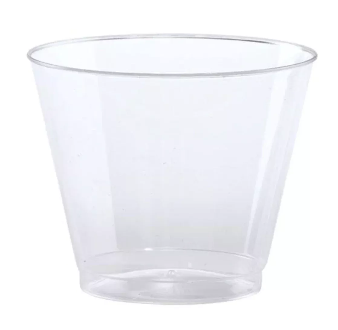 Clear Plastic Old Fashioned Tumblers - 9 oz. - 20 Pcs.