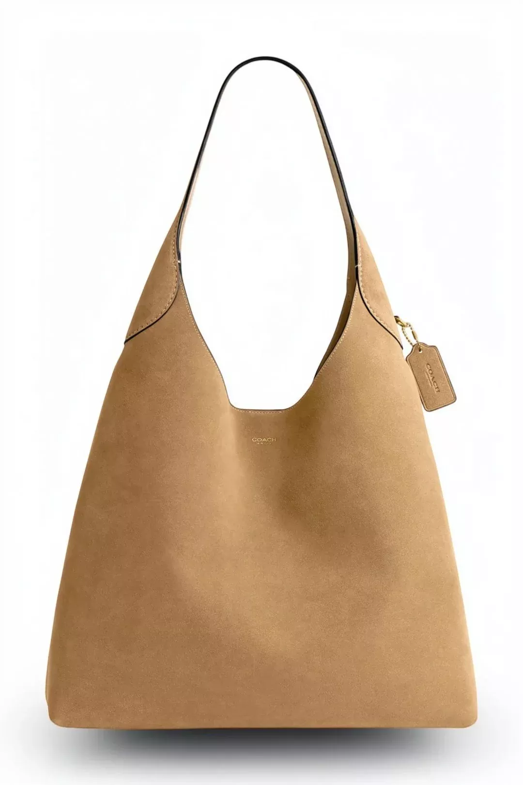 Coach Brooklyn Shoulder Bag 39 in Sand Suede