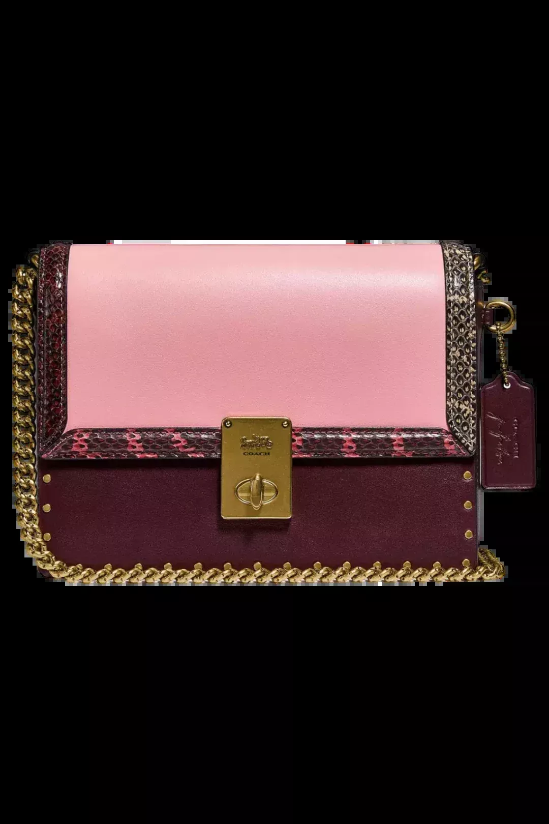 Coach X Jennifer Lopez Hutton Shoulder Bag - Peony Oxblood Multi
