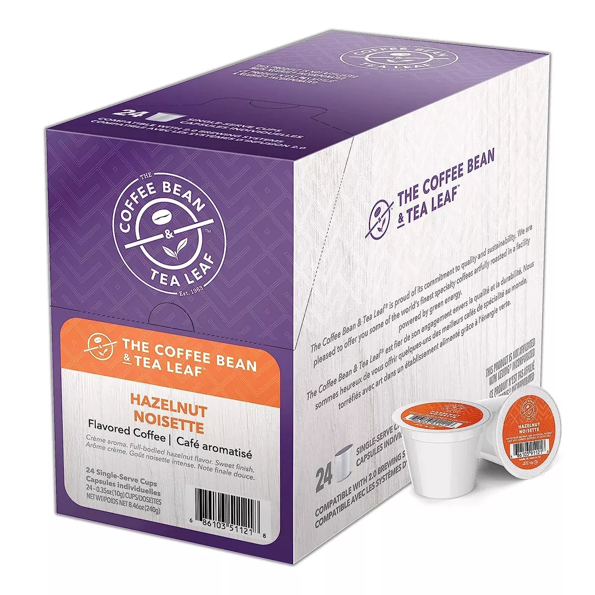 Coffee Bean and Tea Leaf - Hazelnut FlavouredCoffee 24 Pack
