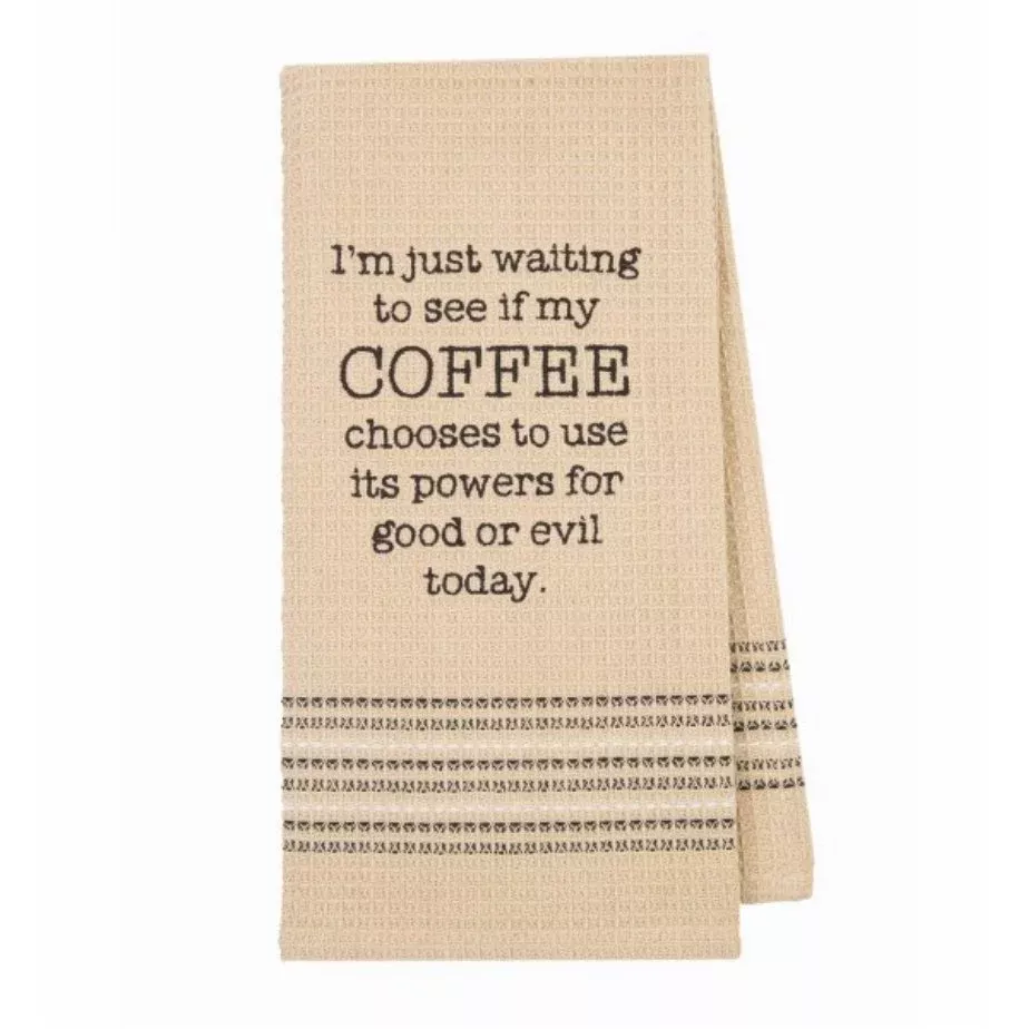 Coffee Good or Evil Kitchen or Bar Towel