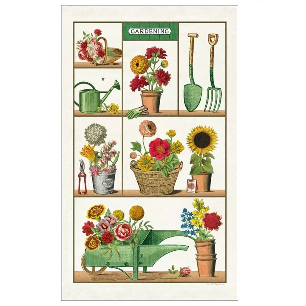 Colorful 100% Cotton Gardening Tea Towel