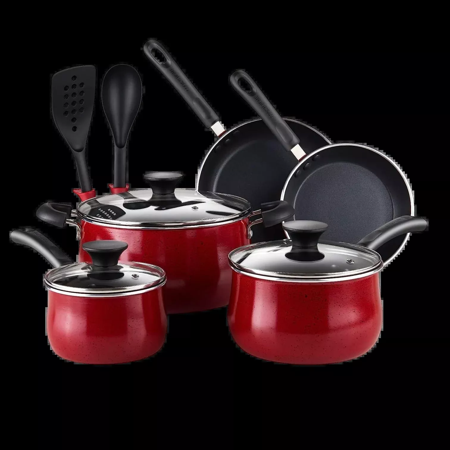 Cook N Home 10-Piece Belly Shape Nonstick Cookware Set
