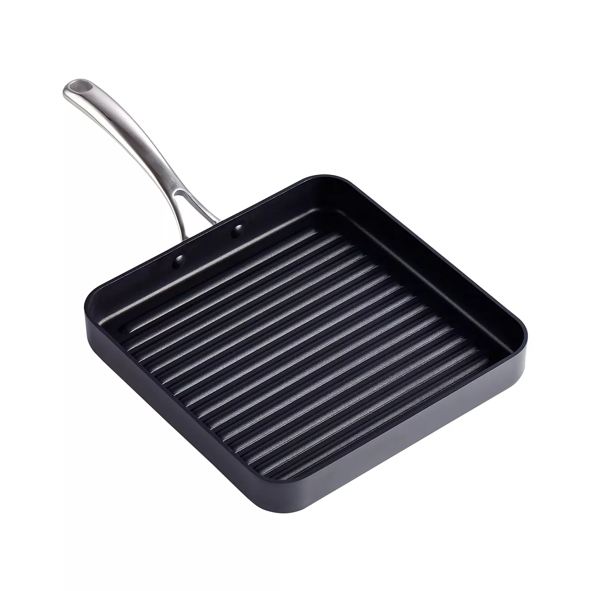 Cooks Standard 11-Inch Square Nonstick Grill Pan, Hard Anodized