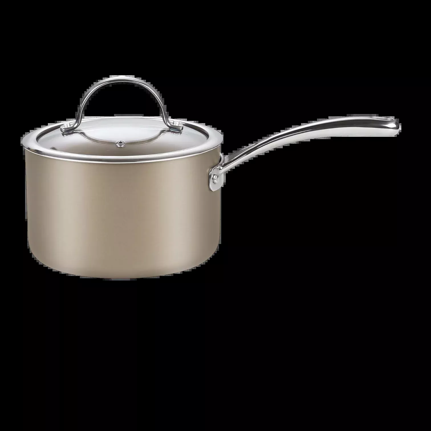 Cooks Standard 3-Quart Hard Anodized Ceramic Nonstick Saucepan with Glass Lid