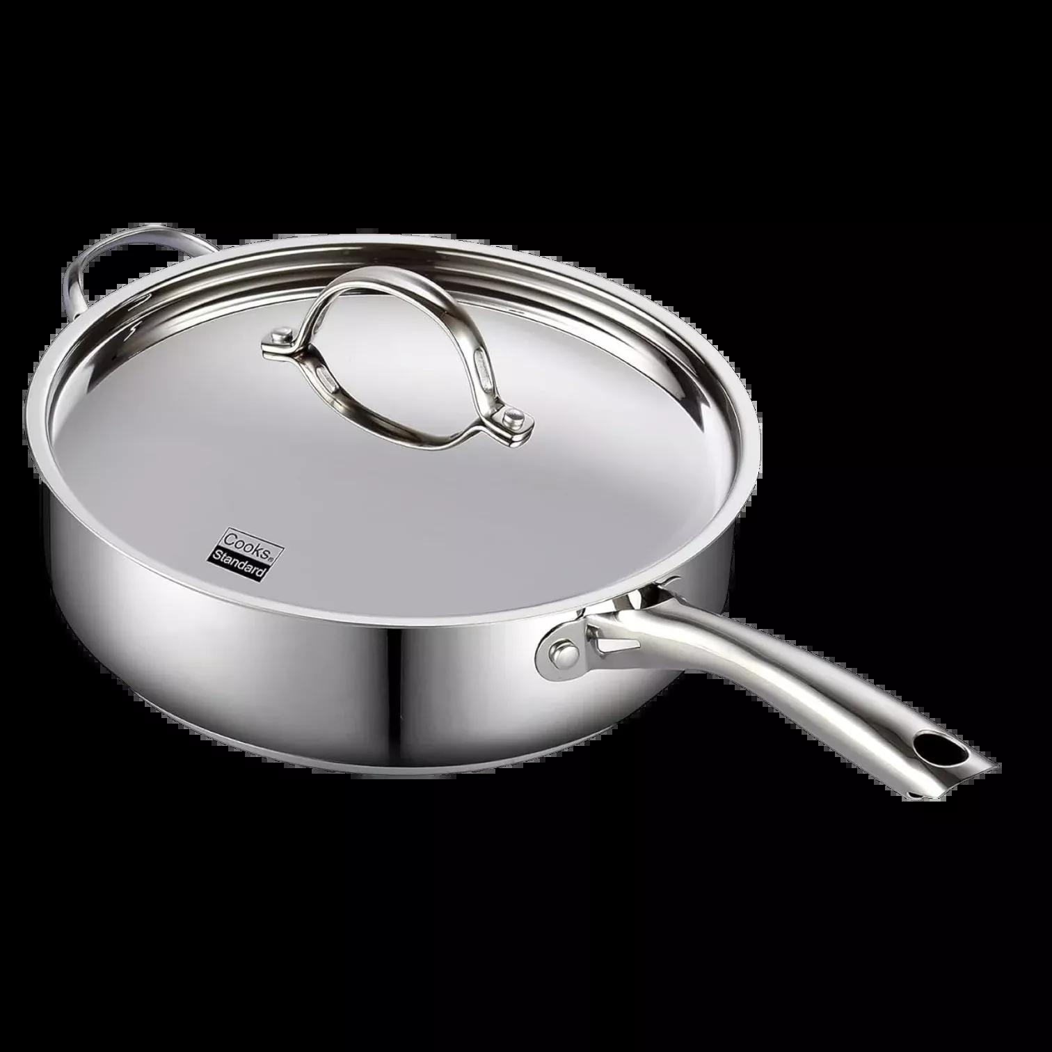 Cooks Standard 4-Quart Stainless Steel Sauté Pan with Lid