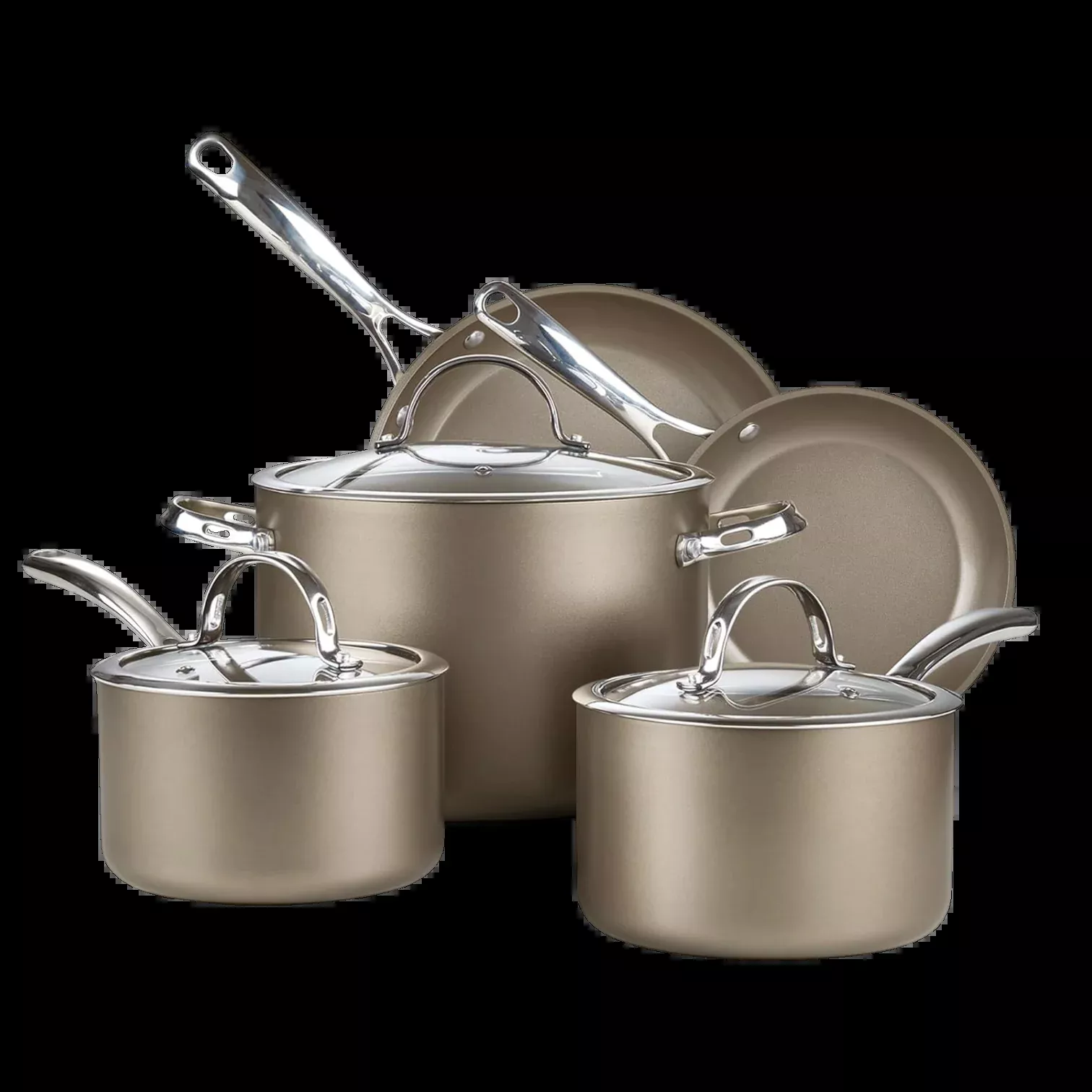 Cooks Standard 8-Piece Hard Anodized Ceramic Nonstick Cookware Set