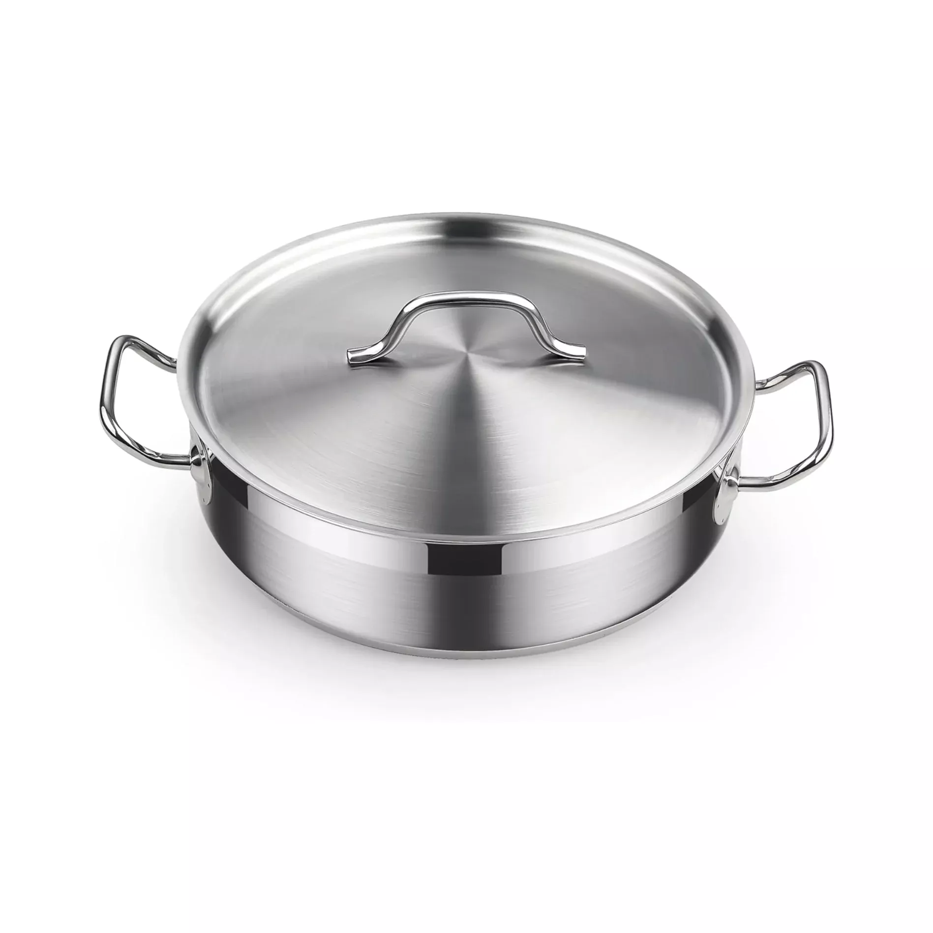 Cooks Standard Professional 4 Quart Stainless Steel Sauté Pan with Lid