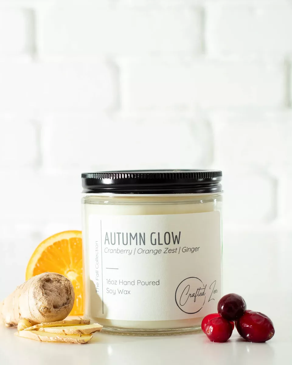 Crafted Zen - Autumn Glow Candle 16oz Jar