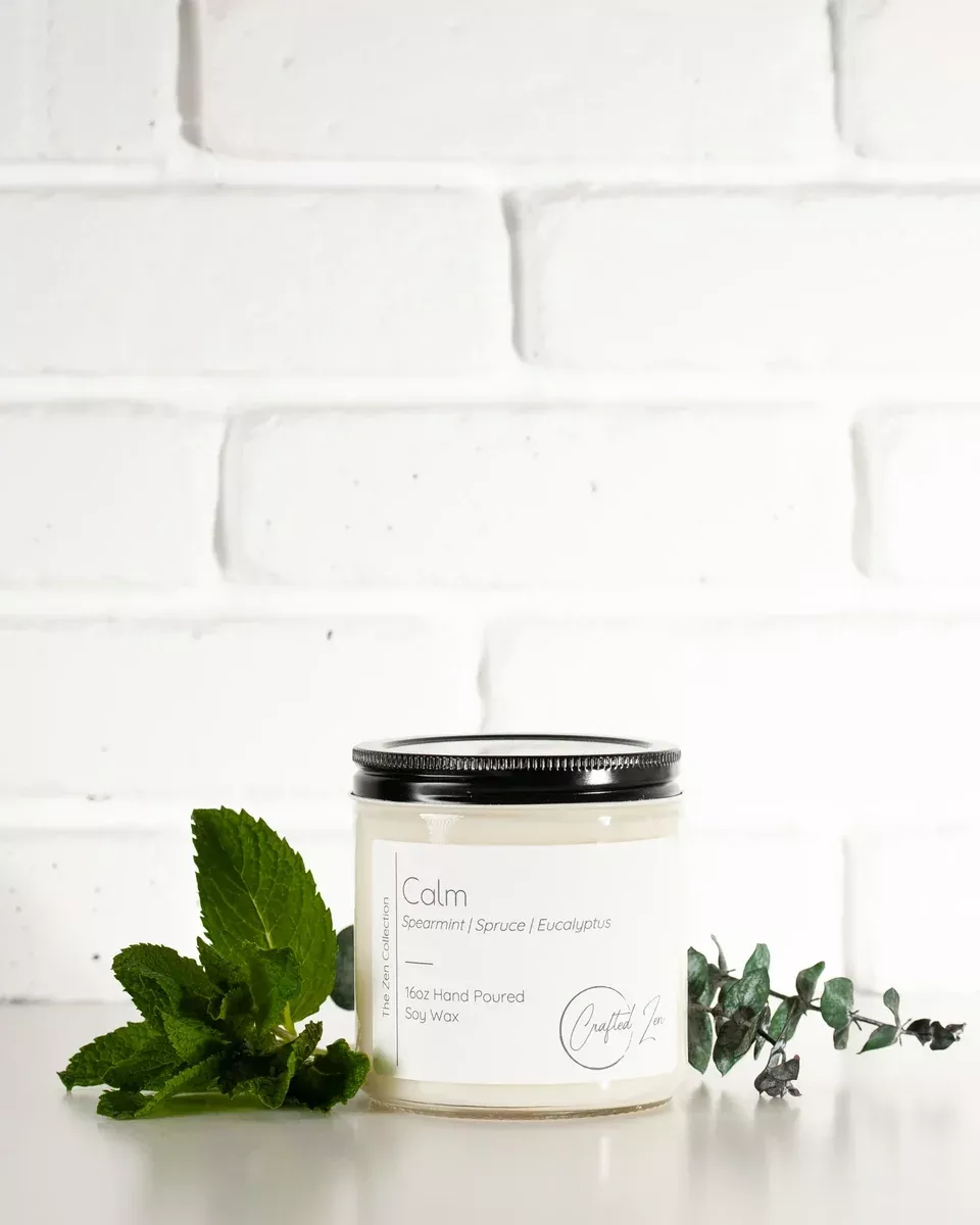 Crafted Zen - Calm Candle 16oz Jar