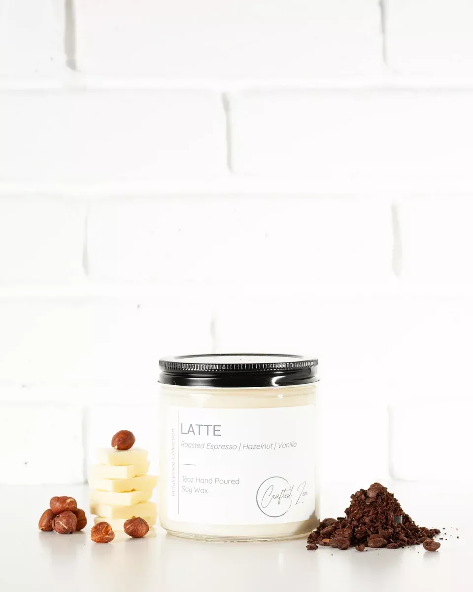 Crafted Zen - Latte Candle 16oz Jar