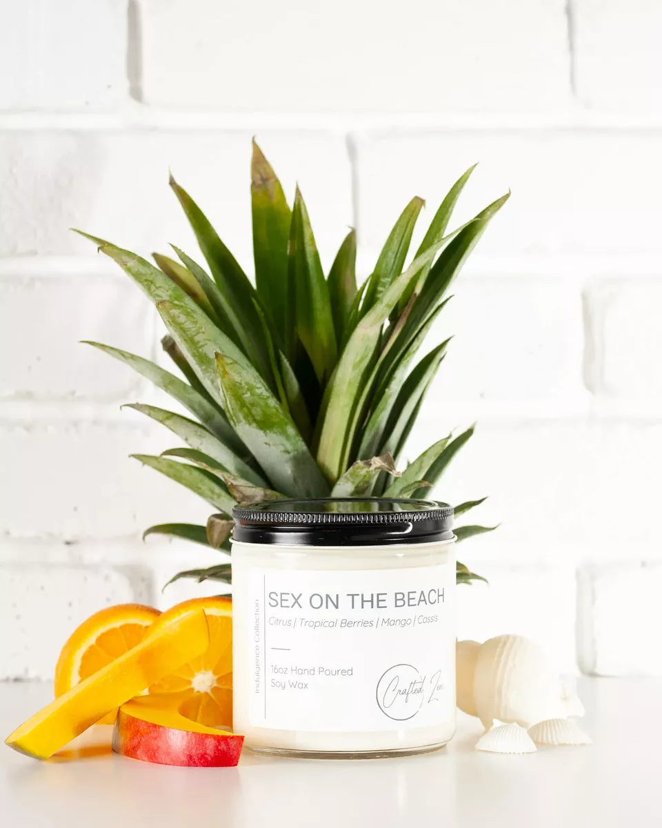 Crafted Zen - Sex On The Beach Candle 16oz Jar