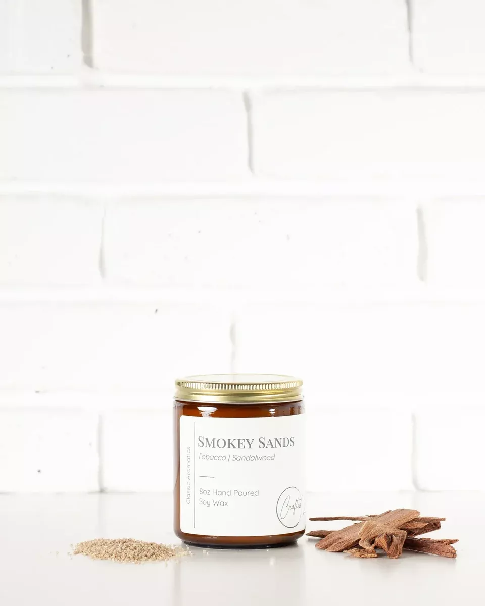 Crafted Zen - Smokey Sands Candle 16oz Jar