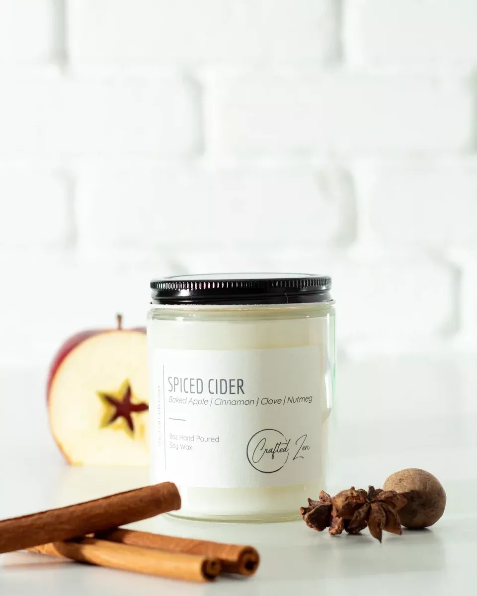 Crafted Zen - Spiced Cider Candle 16oz Jar
