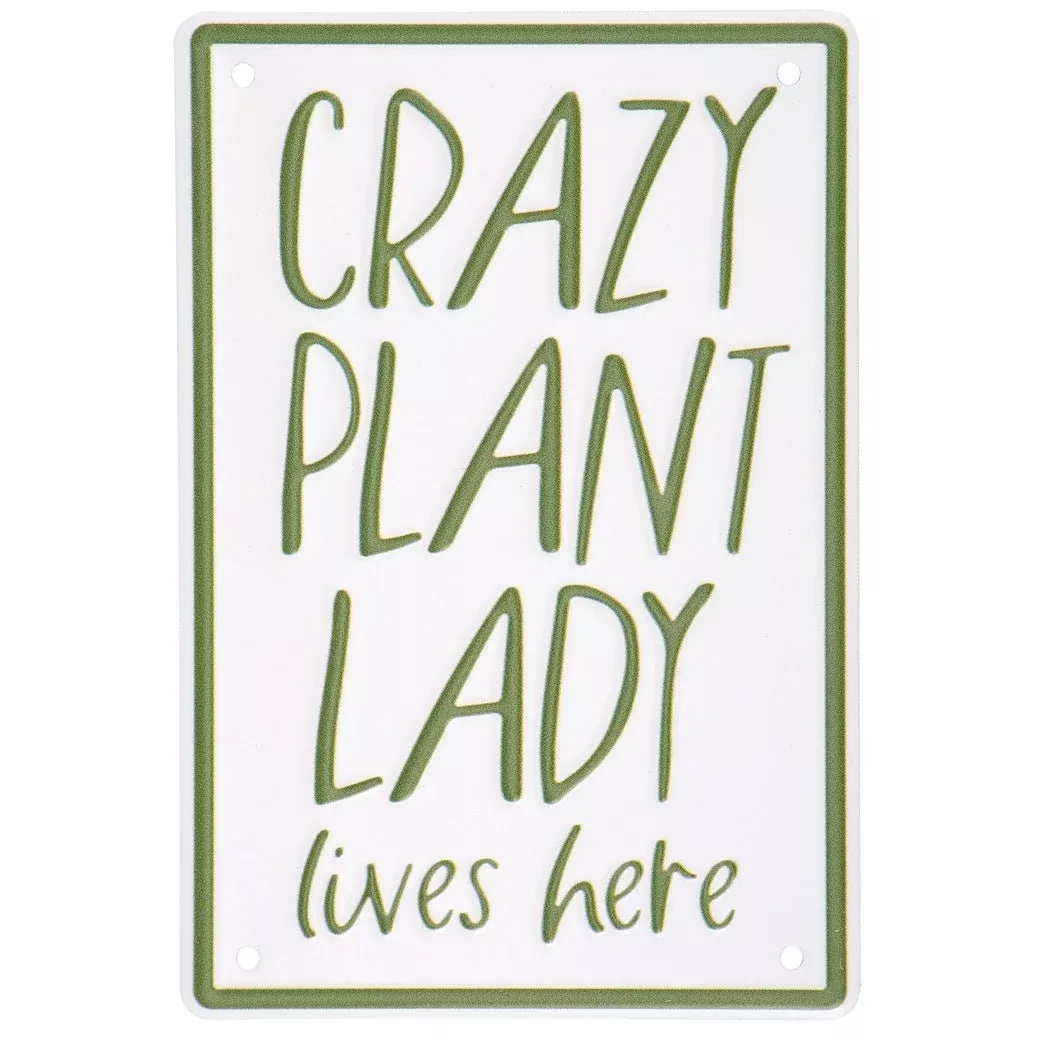 Crazy Plant Lady Lives Here Petite Hanging Decor