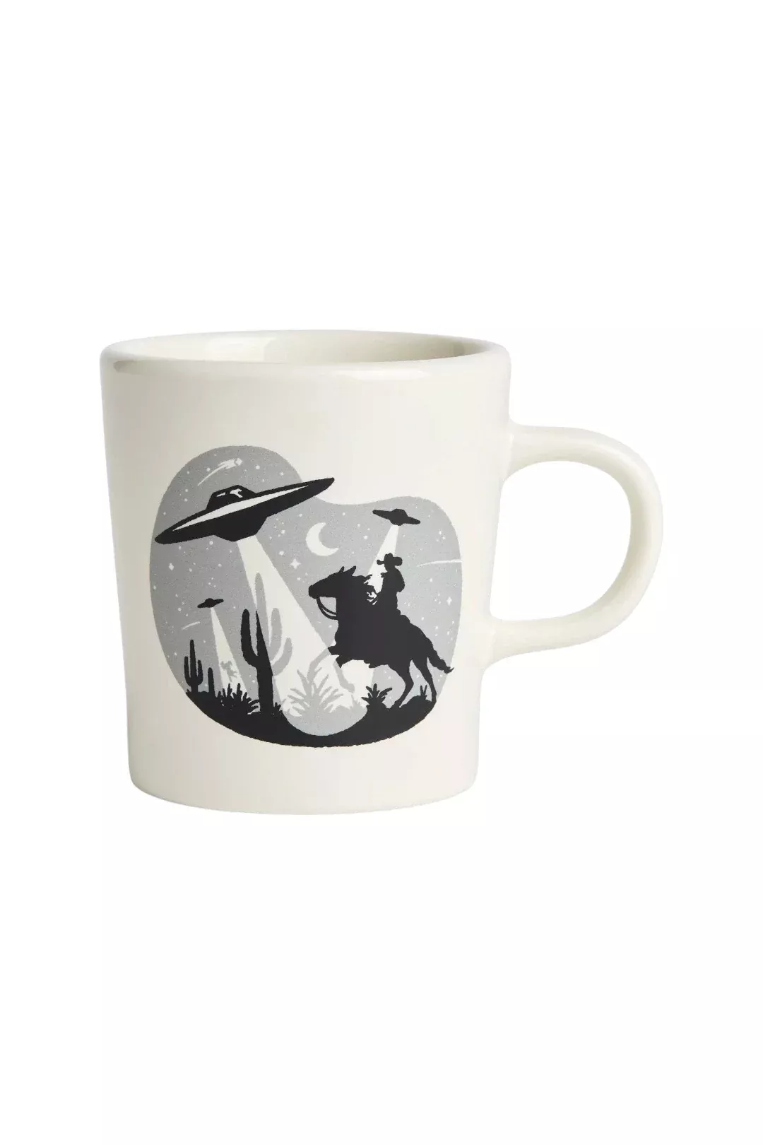 Created Co. 9oz Modern Diner Mug – UFO Invasion by Sam Larson