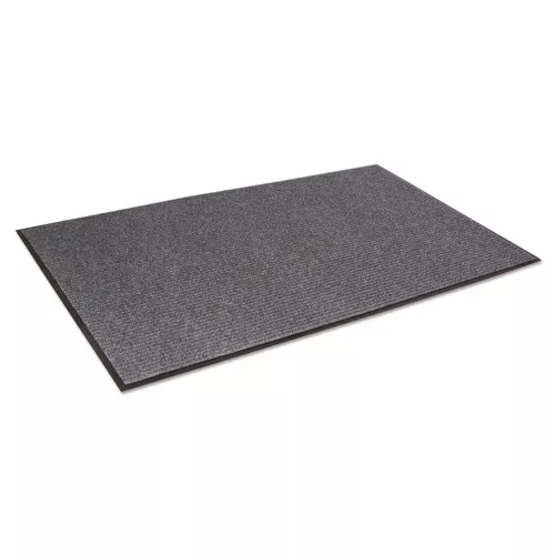 Crown NR 0310GY 36 in. x 120 in. Polypropylene Needle Rib Wipe and Scrape Mat - Gray