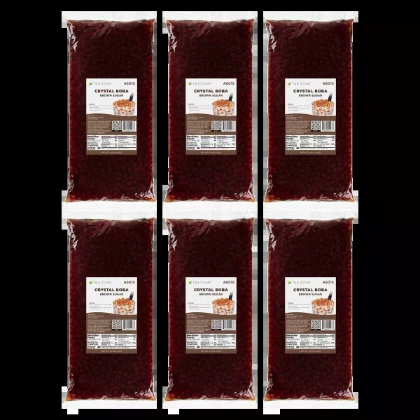 Crystal Boba, Brown Sugar - Case of 6 bags