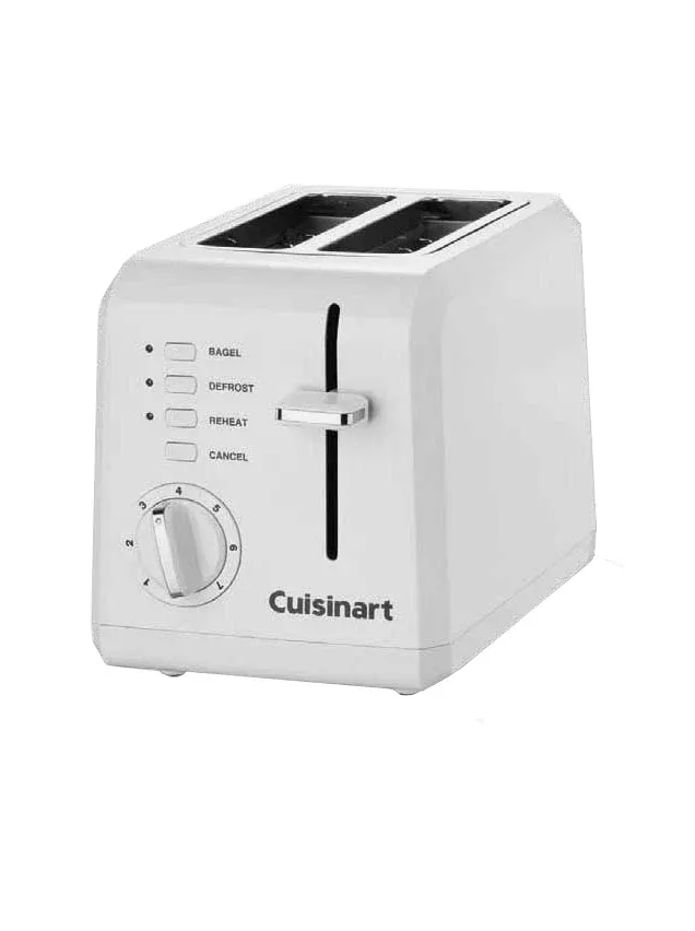 Cuisinart 2 Slice Compact Toaster – White