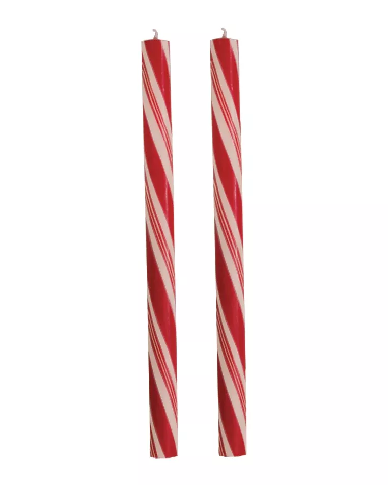 Dadant Holiday Stripes Candy Cane Candles – 12" – 2pk