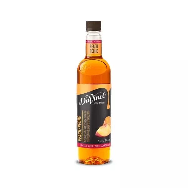 DaVinci Classic Peach Syrup - Bottle (750mL)