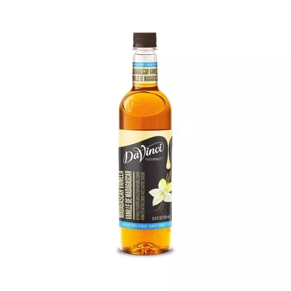 DaVinci Sugar Free Madagascar Vanilla Syrup - Bottle (750mL)
