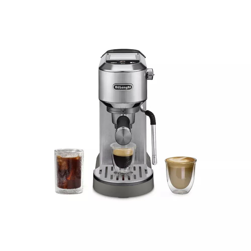 De'Longhi Dedica Duo Espresso Machine with Cold Brew - Stainless Steel