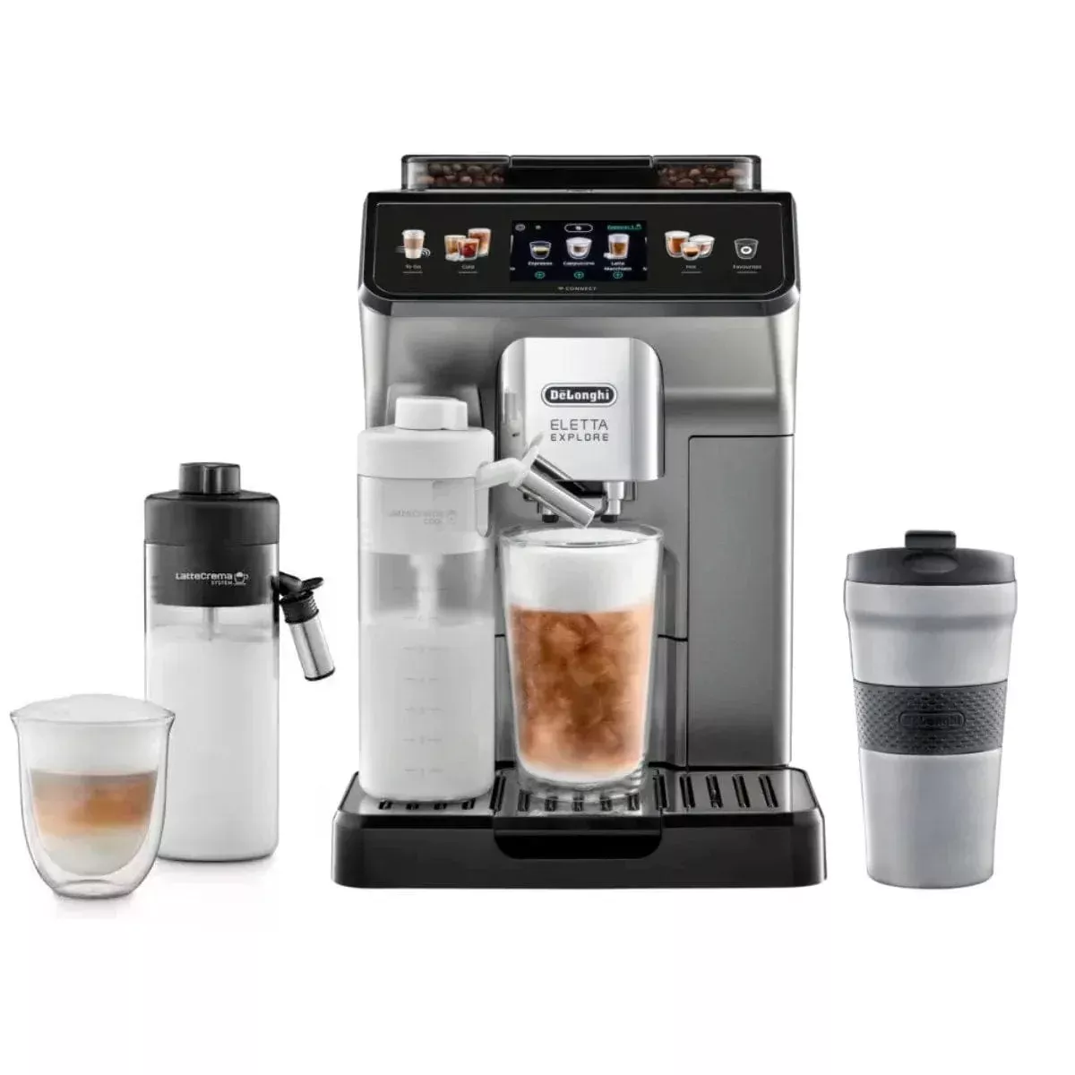 De'Longhi Eletta Explore Super Automatic Espresso Machine with Cold Brew ECAM45086S
