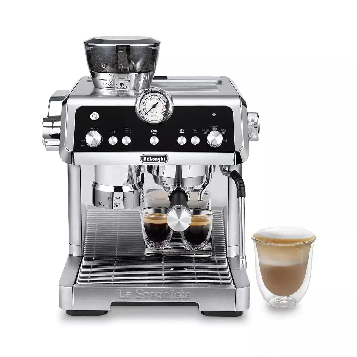 De'Longhi La Specialista Prestigio Semi-Automatic Espresso Machine EC9355M (Silver)