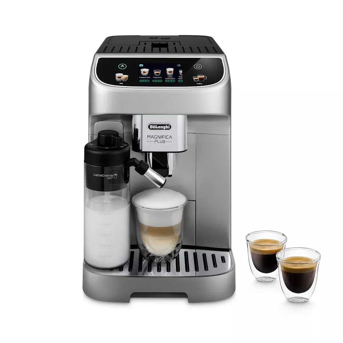 De'Longhi Magnifica Plus with LatteCrema System Super Automatic Espresso Machine ECAM32070SB