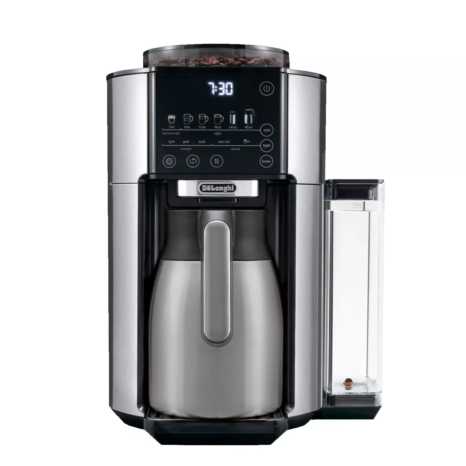 De'Longhi TrueBrew Fully Automatic Drip Coffee Machine CAM51035M (Stainless Steel with Thermal Carafe)