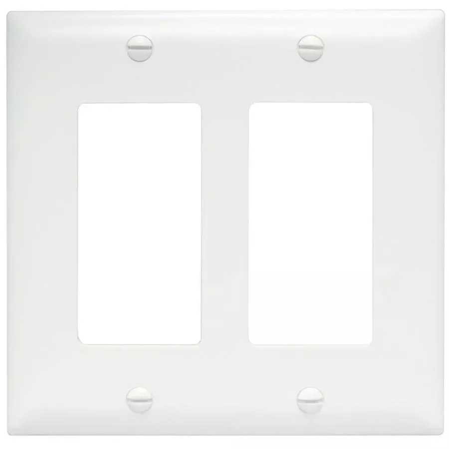 Decorator Double Wall Plate – White