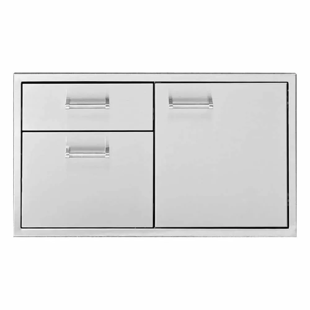 Delta Heat Stainless Steel Access Door & Double Drawer Combo