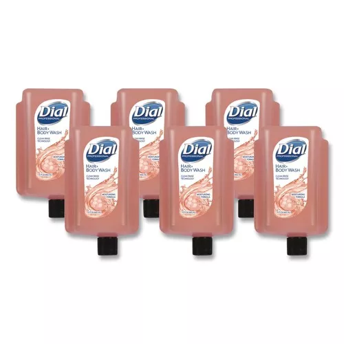 Dial Professional 17000 16304 15 oz Hair and Body Wash Refill for Versa Dispenser - Neutral Scent (6/Carton)