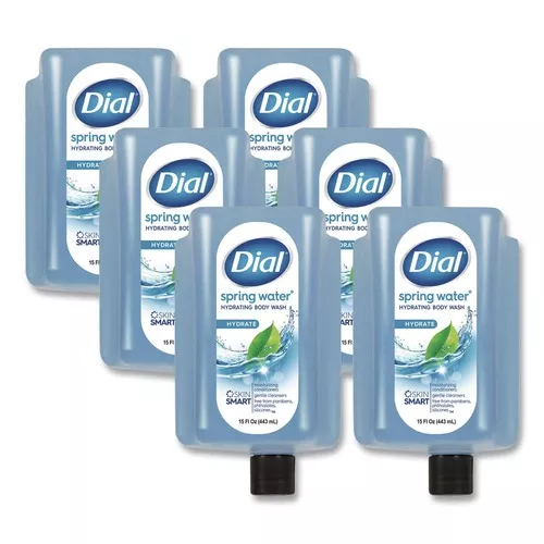 Dial Professional 17000 99804 15 oz. Body Wash Refill for Versa Dispenser - Spring Water Scent (6/Carton)