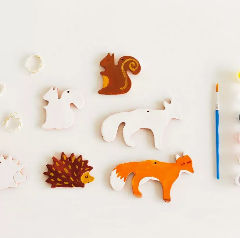 DIY Holiday Ornament Kit - Woodland Animals