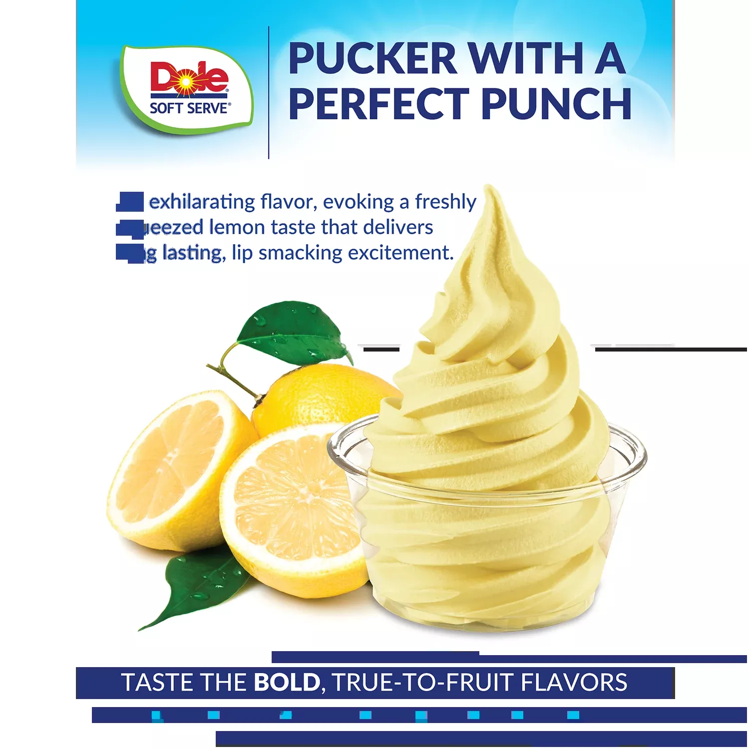 Dole Soft Serve Mix - Lemon - Bag (4.4 lbs)