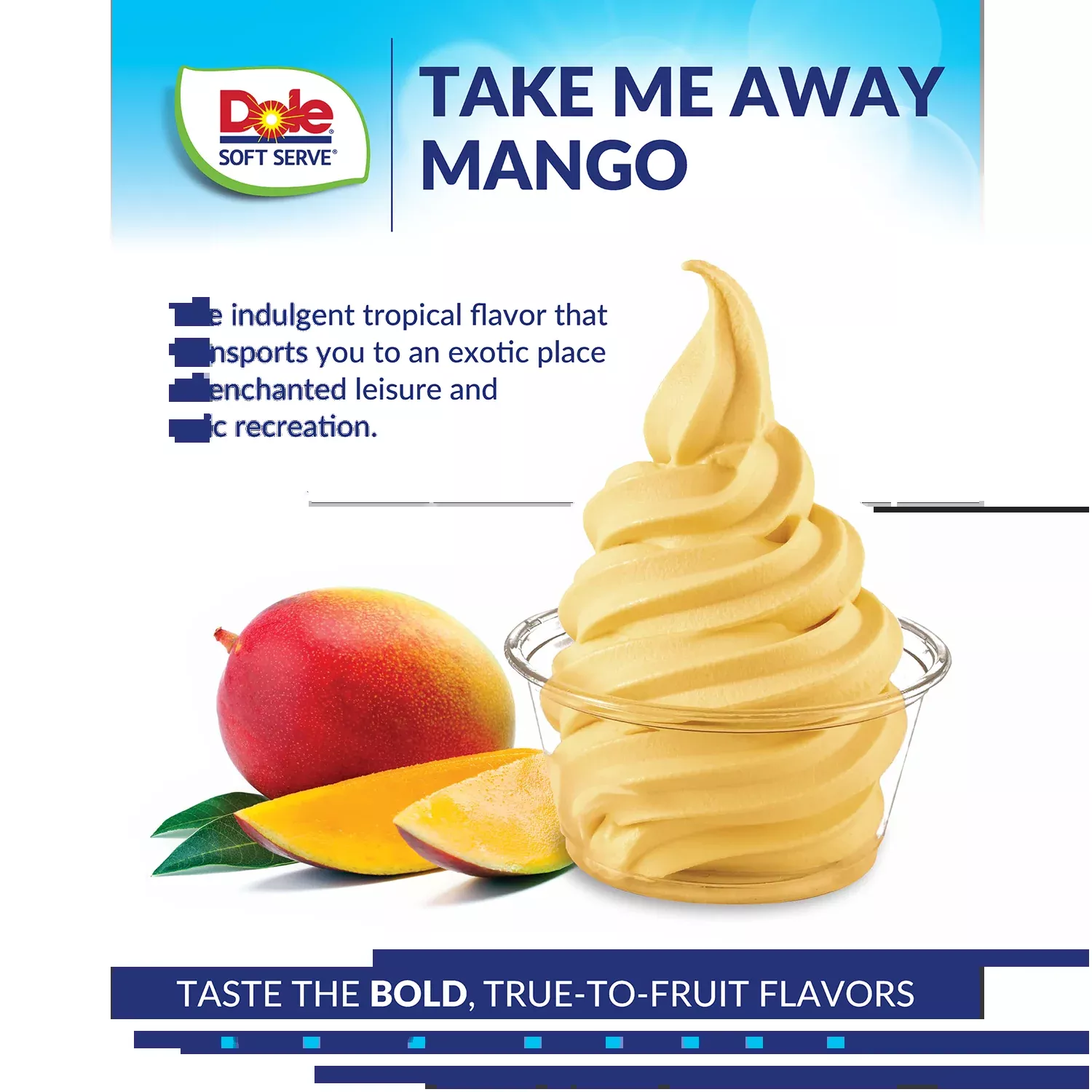 Dole Soft Serve Mix - Mango - Bag (4.4 lbs)