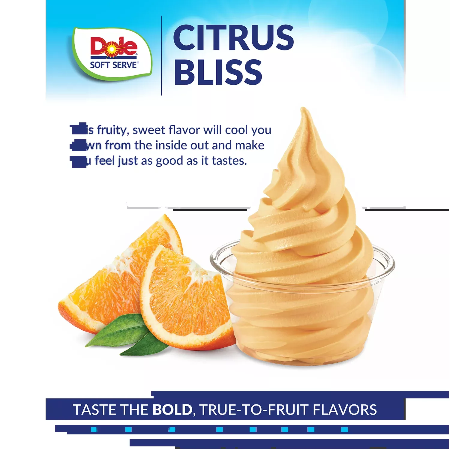Dole Soft Serve Mix - Orange - Bag (4.4 lbs)