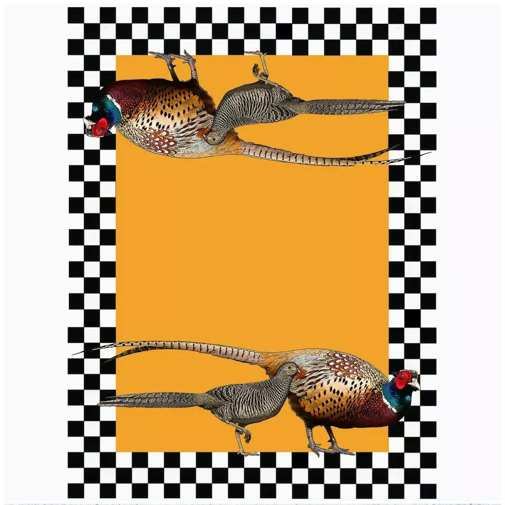 Dramatic Pheasants Flour Sack Kitchen Towel