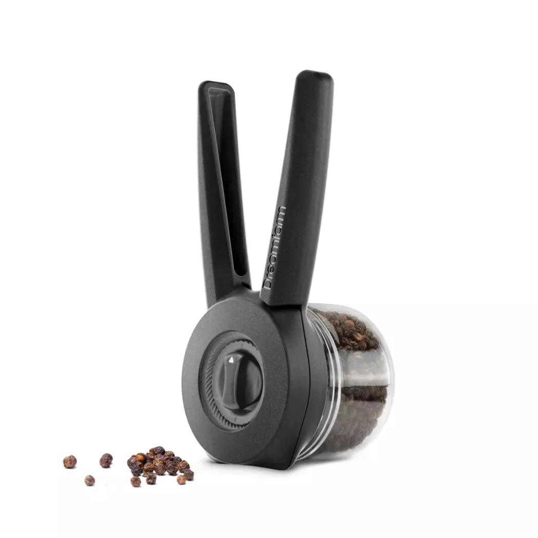 Dreamfarm Ortwo Lite Pepper, Salt & Spice Mill – Black