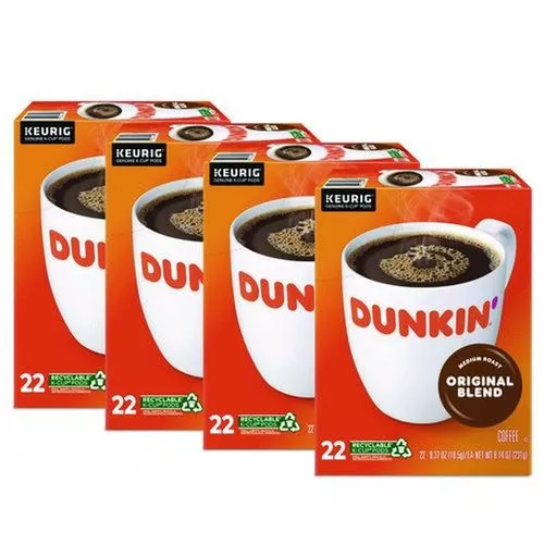 Dunkin' 5000380509 K-Cup Pods - Dunkin Regular (88/Carton)