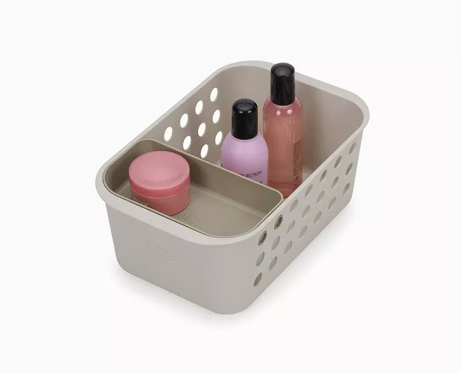 EasyStore™ Ecru Bathroom Storage Basket