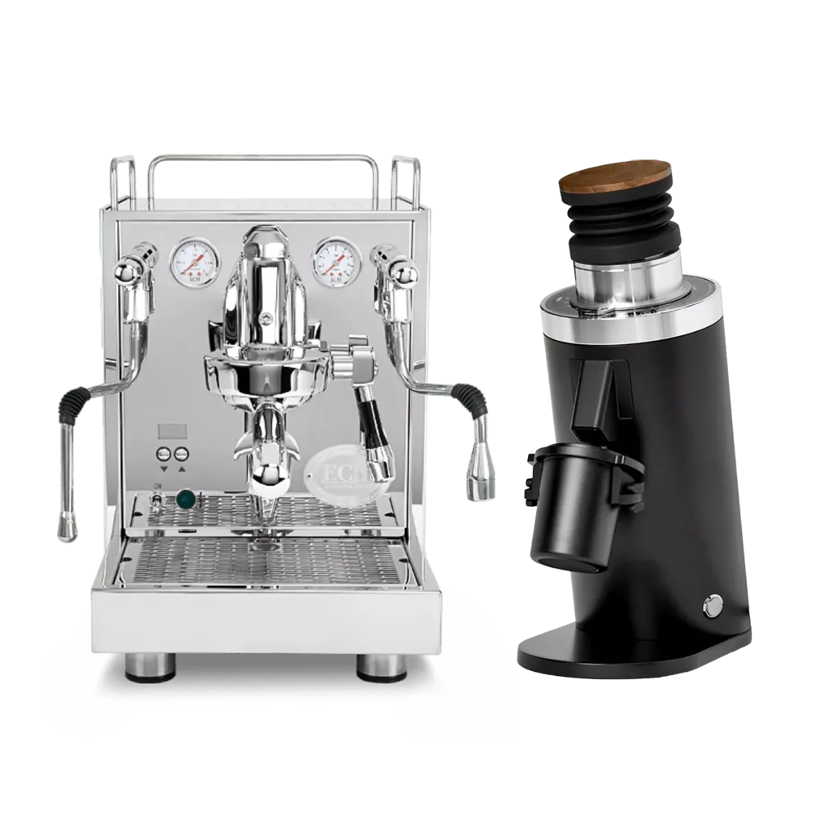ECM Mechanika Max Espresso Machine with DF64 Gen 2.5 Grinder (Black) Bundle
