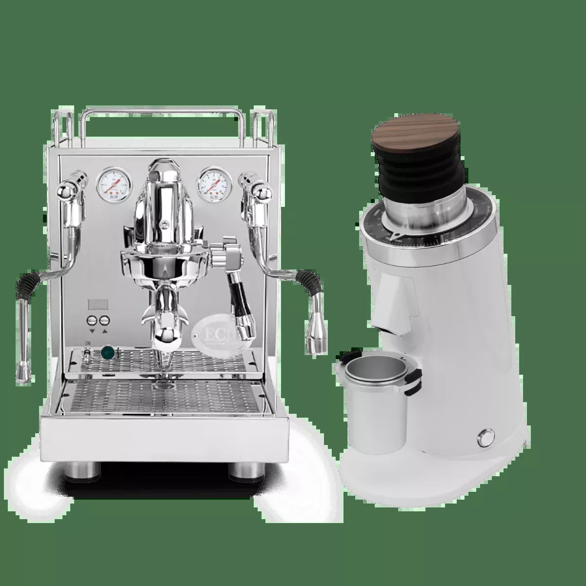 ECM Mechanika Max Espresso Machine with DF64 Gen 2.5 Grinder (White) Bundle