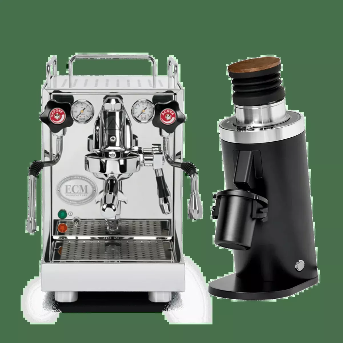 ECM Mechanika VI Slim Espresso Machine with DF64 Gen 2.5 Grinder (Black) Bundle
